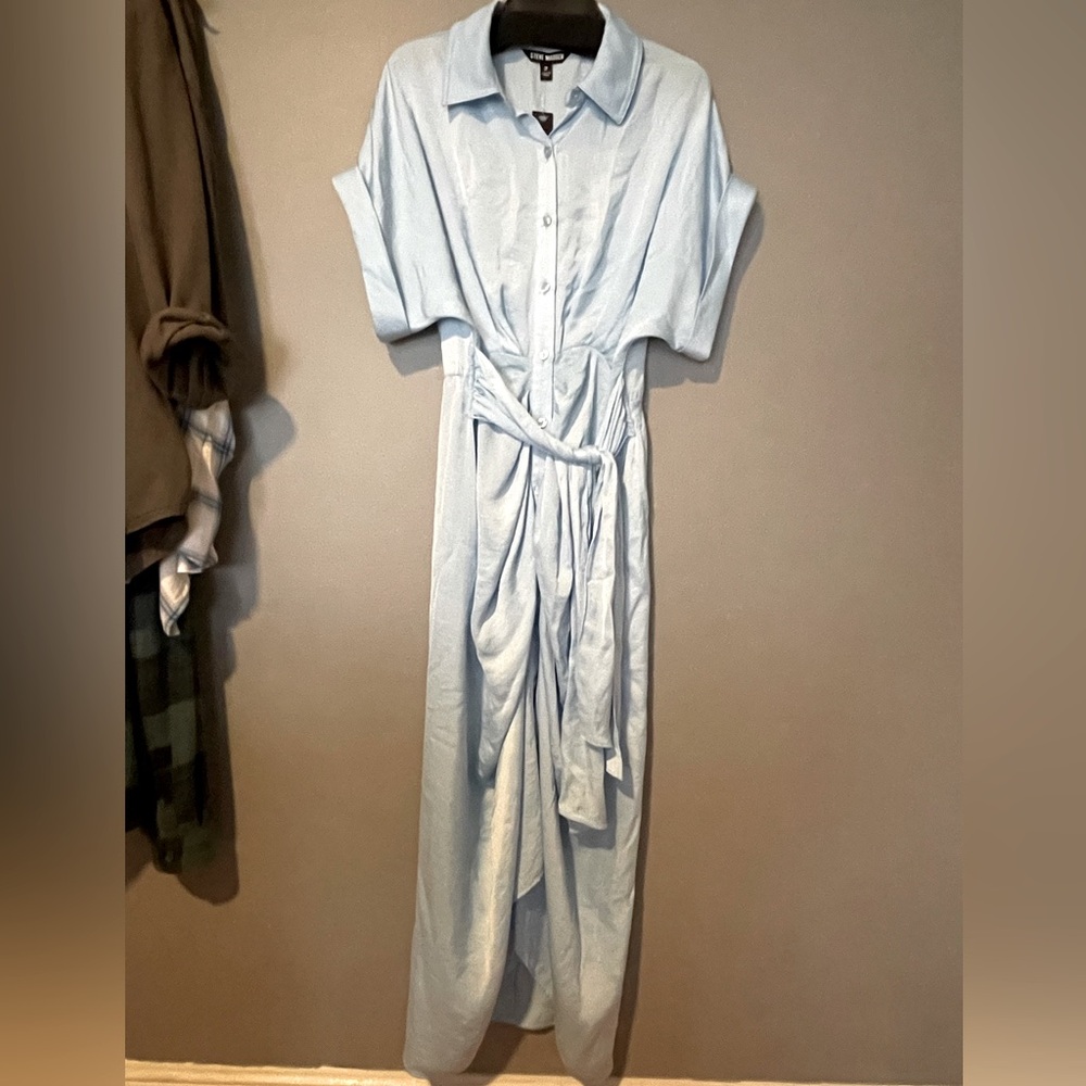 Steve Madden Tori tie-front midi shirtdress (size 2)